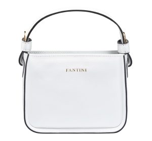 Sac à Main Grand Format En Matière Grainée Souple Femme Blanc