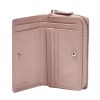 Portefeuille rose fait en cuir