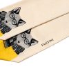 Foulard stylé pour handbags féminins de couleur ivoire