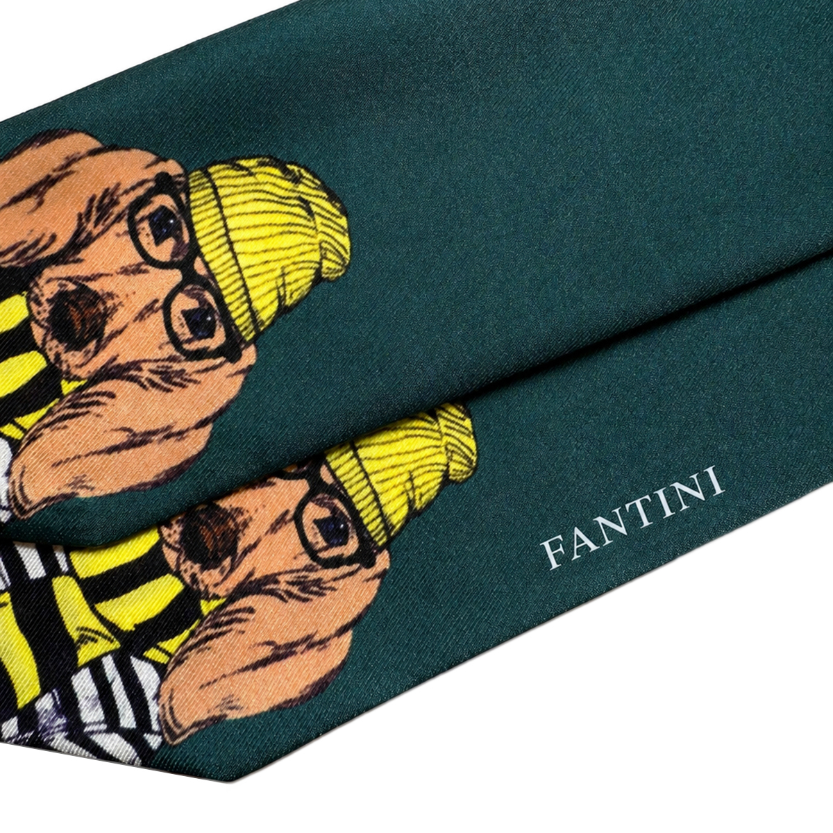 Foulard destiné au sac à main de femme en couleur pétrole