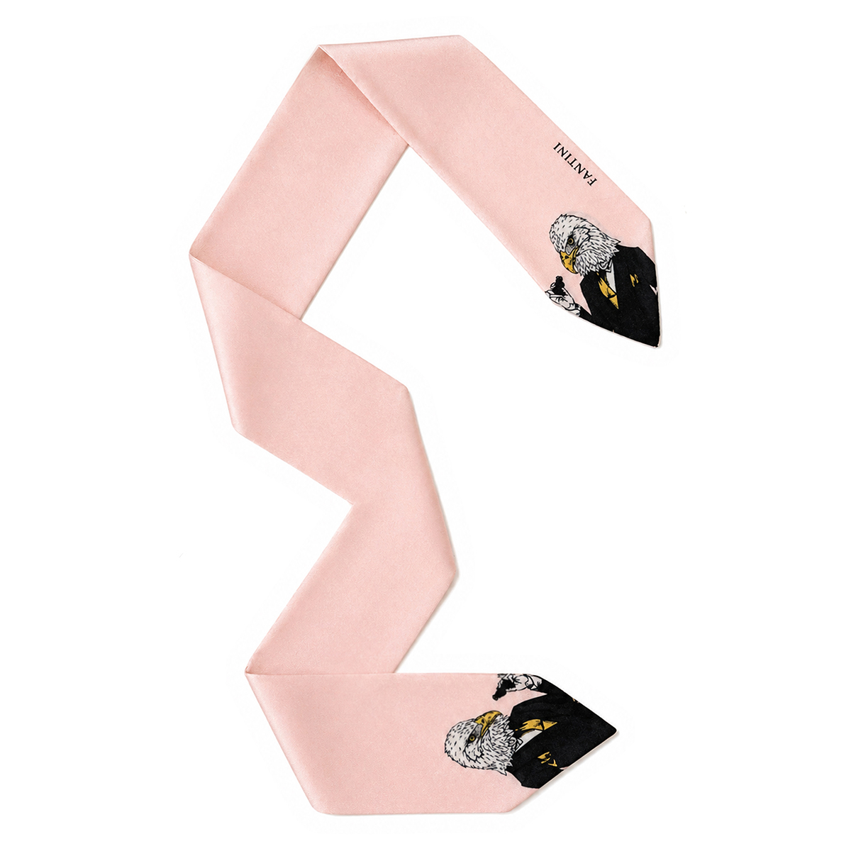 Bandana pour sacs à main féminins de couleur rosée avec un motif sauvage