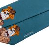 Foulard de couleur turquoise pour les sacs à main des dames