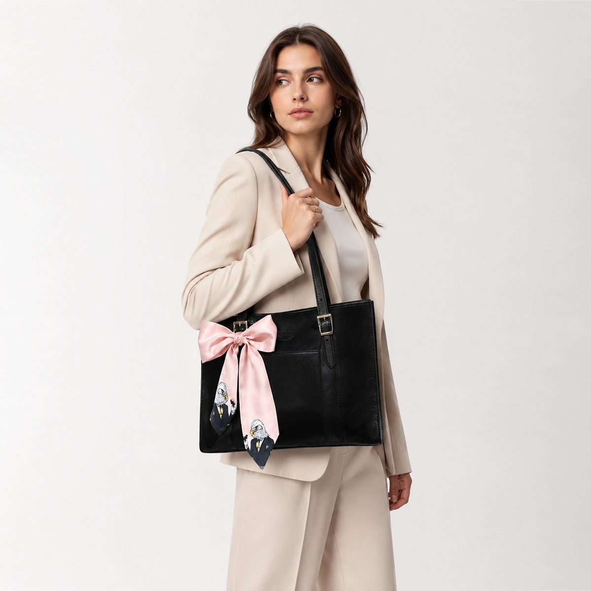 Foulard pour un sac rose